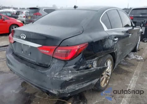 2018 Infiniti Q50 3.0T Luxe z USA, uszkodzony, nr VIN JN1EV7AR4JM440975